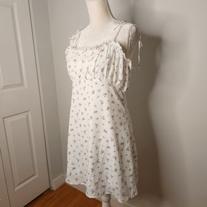 NWT Lulus Floral Sun Dress, White
